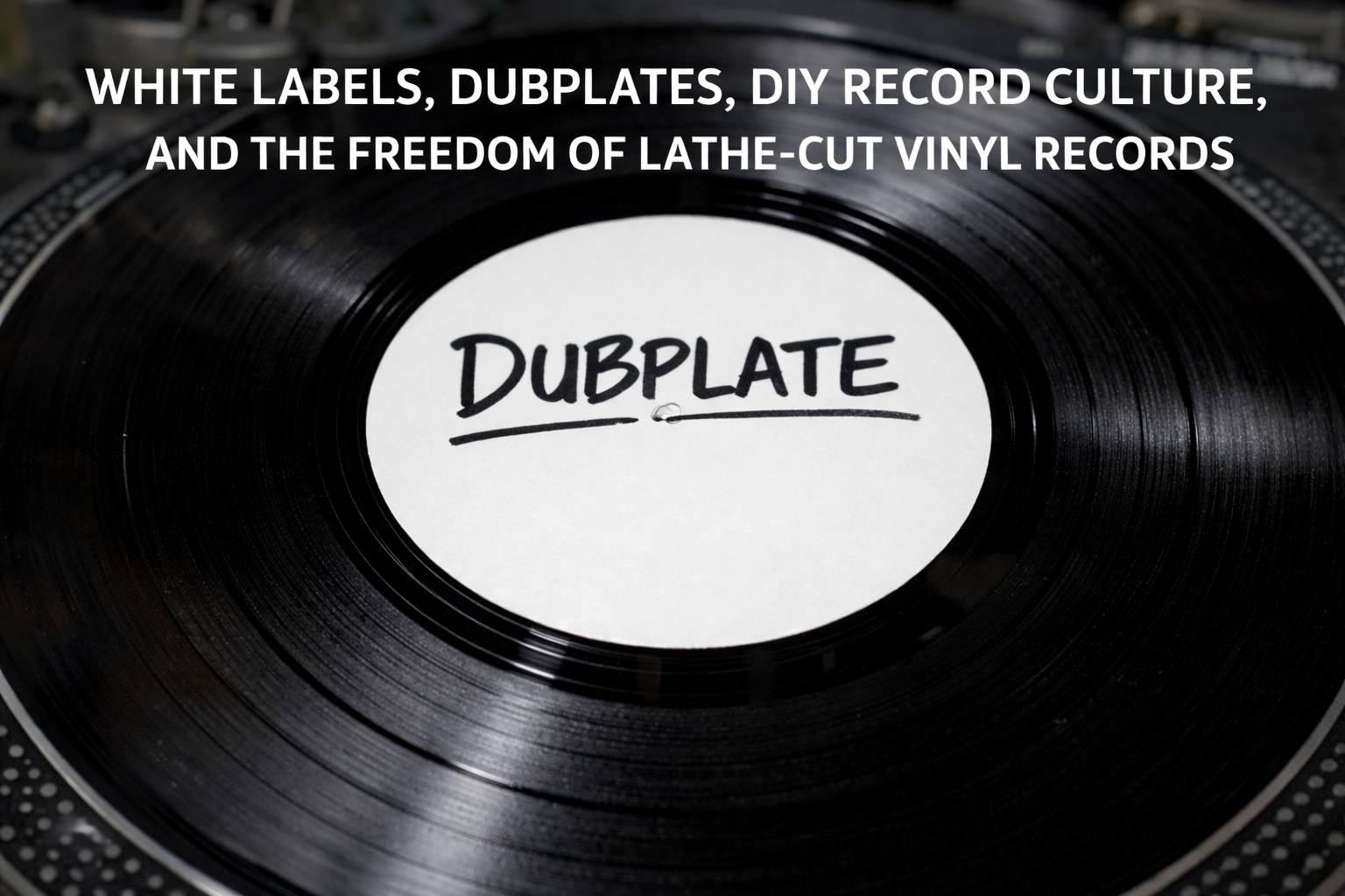 White Labels, Dubplates, DIY Record Culture, and Lathe Cut Vinyl Records