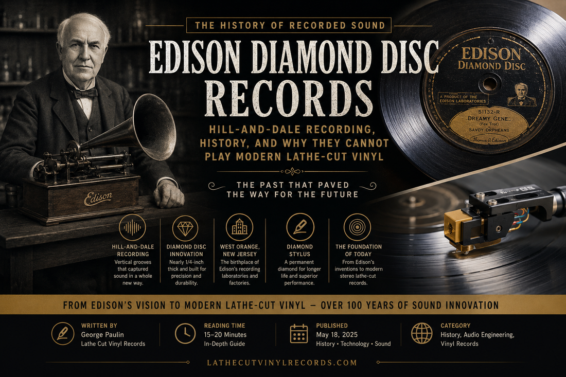 Edison Diamond Disc Records: The History of Hill-and-Dale Recording and Why They Cannot Play Modern Lathe-Cut Vinyl