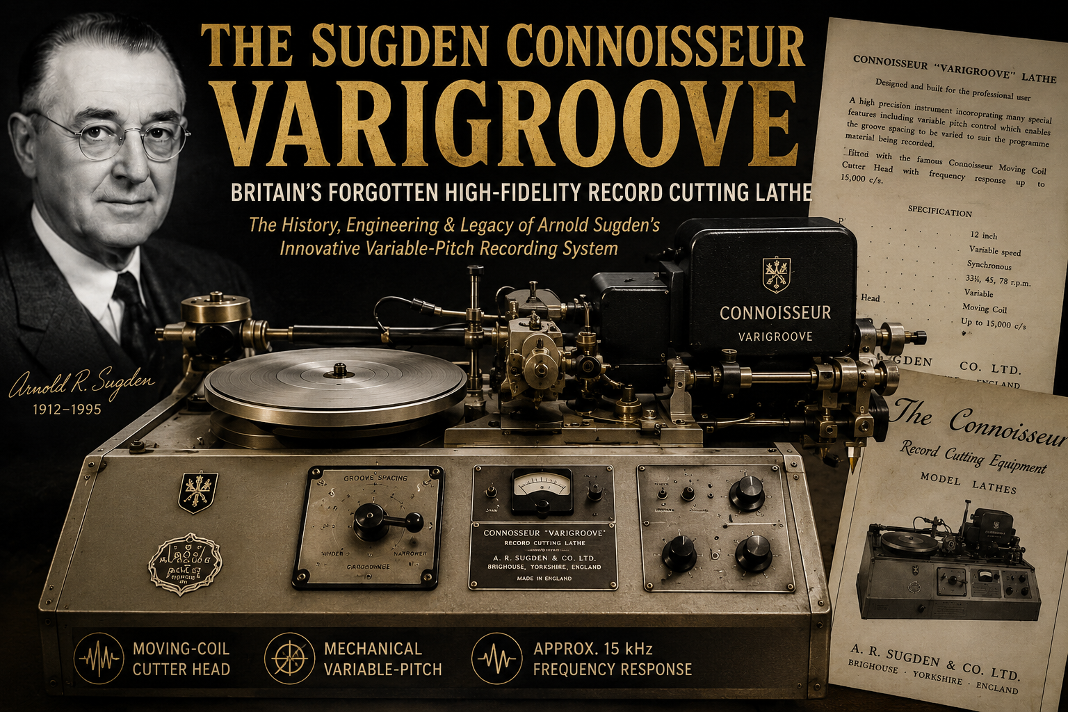 Sugden Connoisseur: Vintage Record Cutting Lathe