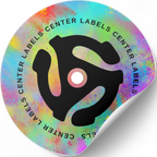 Vinyl Record Center Labels Lathe Cut Vinyl Records