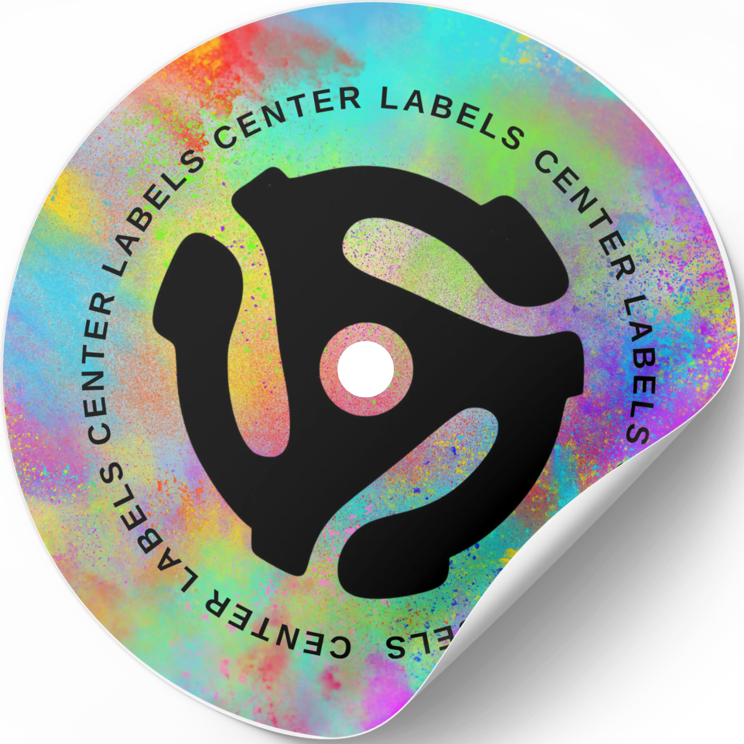 Vinyl Record Center Labels Lathe Cut Vinyl Records