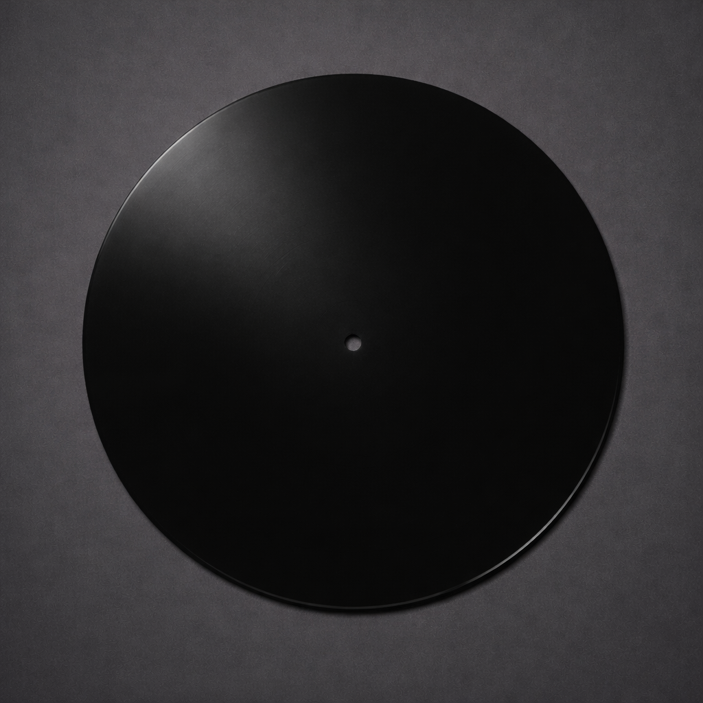Lathe Cut Vinyl Blank Record – PETG – Black