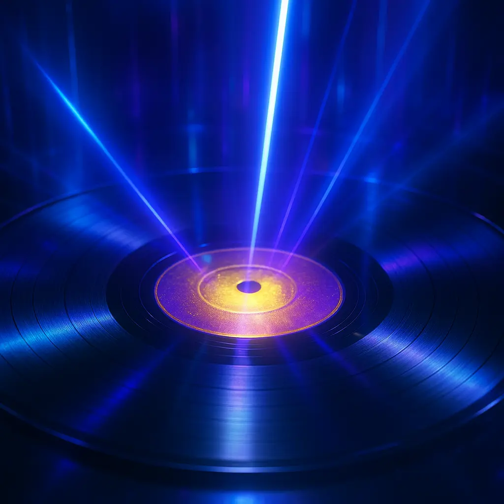 UV-Printed Lathe Cut Vinyl Records – Pack of 10 (Custom Center Labels) Lathe Cut Vinyl Records