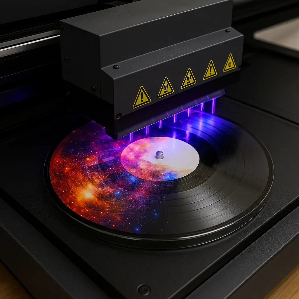 UV Single-Sided 12" Picture Disk — One-Off Custom Vinyl Record Lathe Cut Vinyl Records