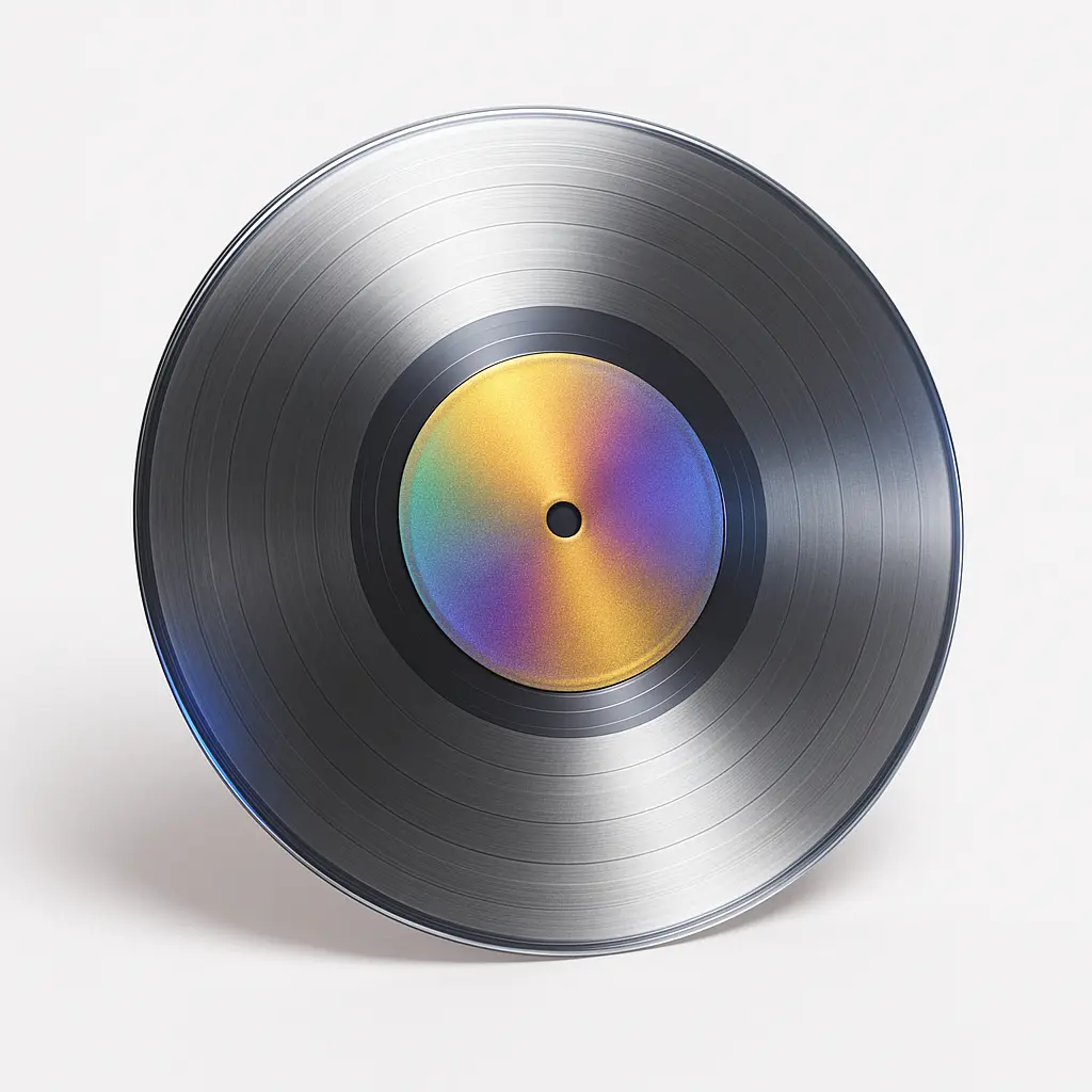 UV-Printed Lathe Cut Vinyl Records – Pack of 10 (Custom Center Labels) Lathe Cut Vinyl Records