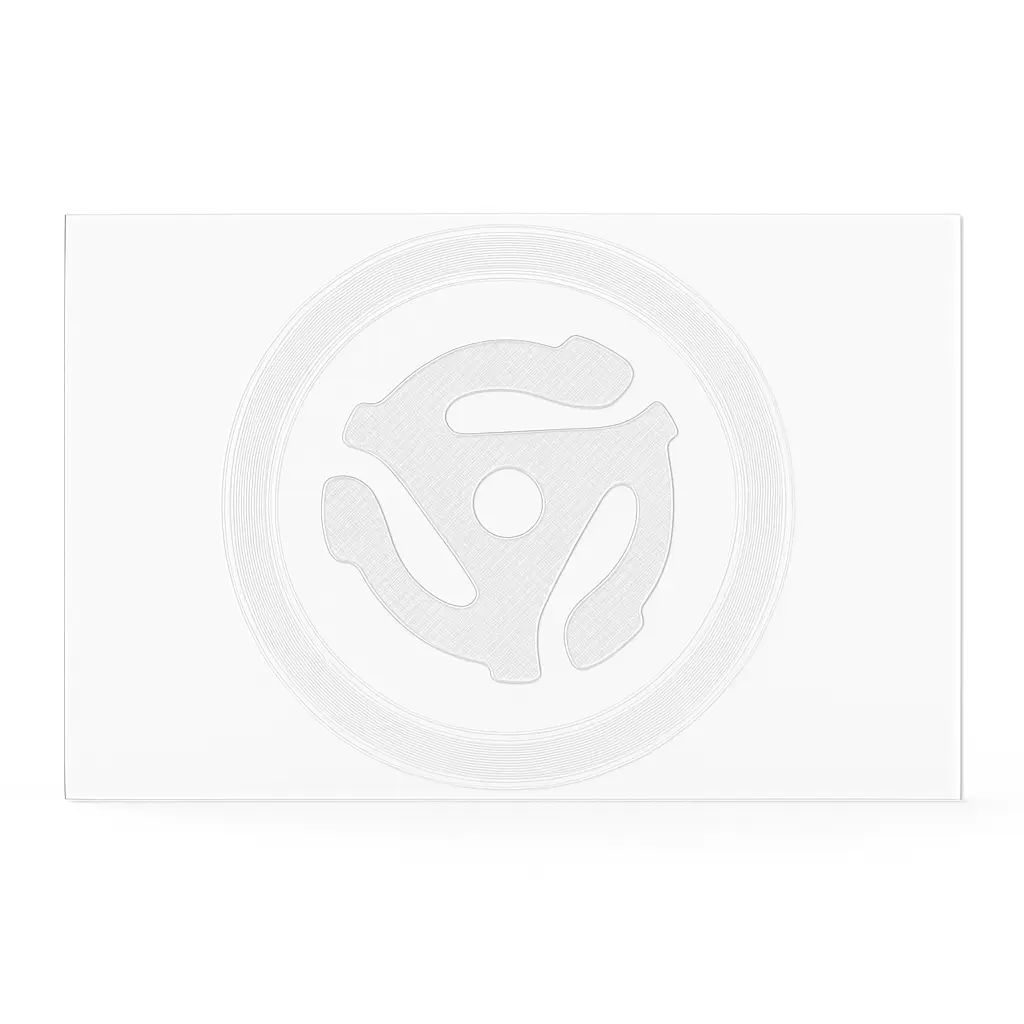 CUSTOM VINYL RECORD POSTCARD — ENGRAVED OR MUSIC-ONLY (DOUBLE-SIDED PRINTED BACKER) Lathe Cut Vinyl Records