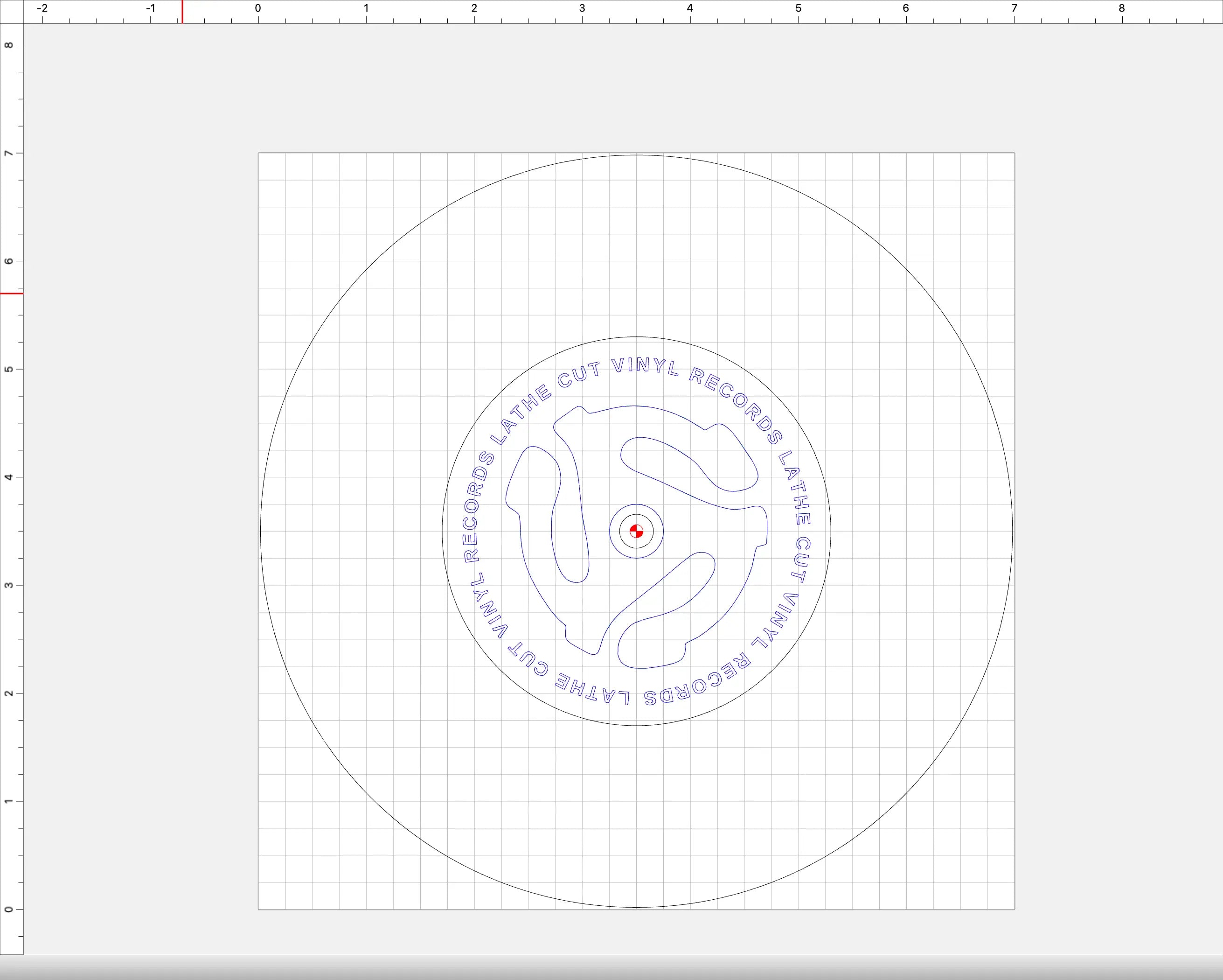 Custom Engraved Vinyl Record Center Labels Lathe Cut Vinyl Records