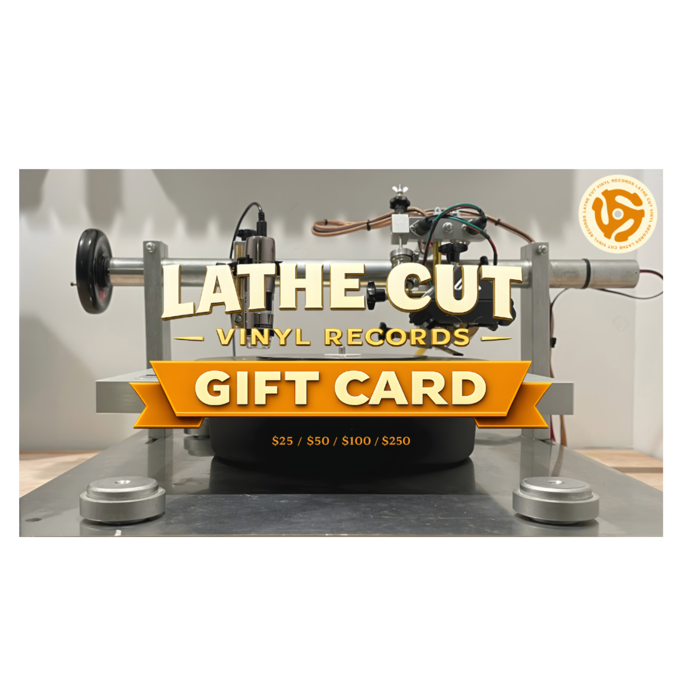 Lathe Cut Vinyl Records Gift Card