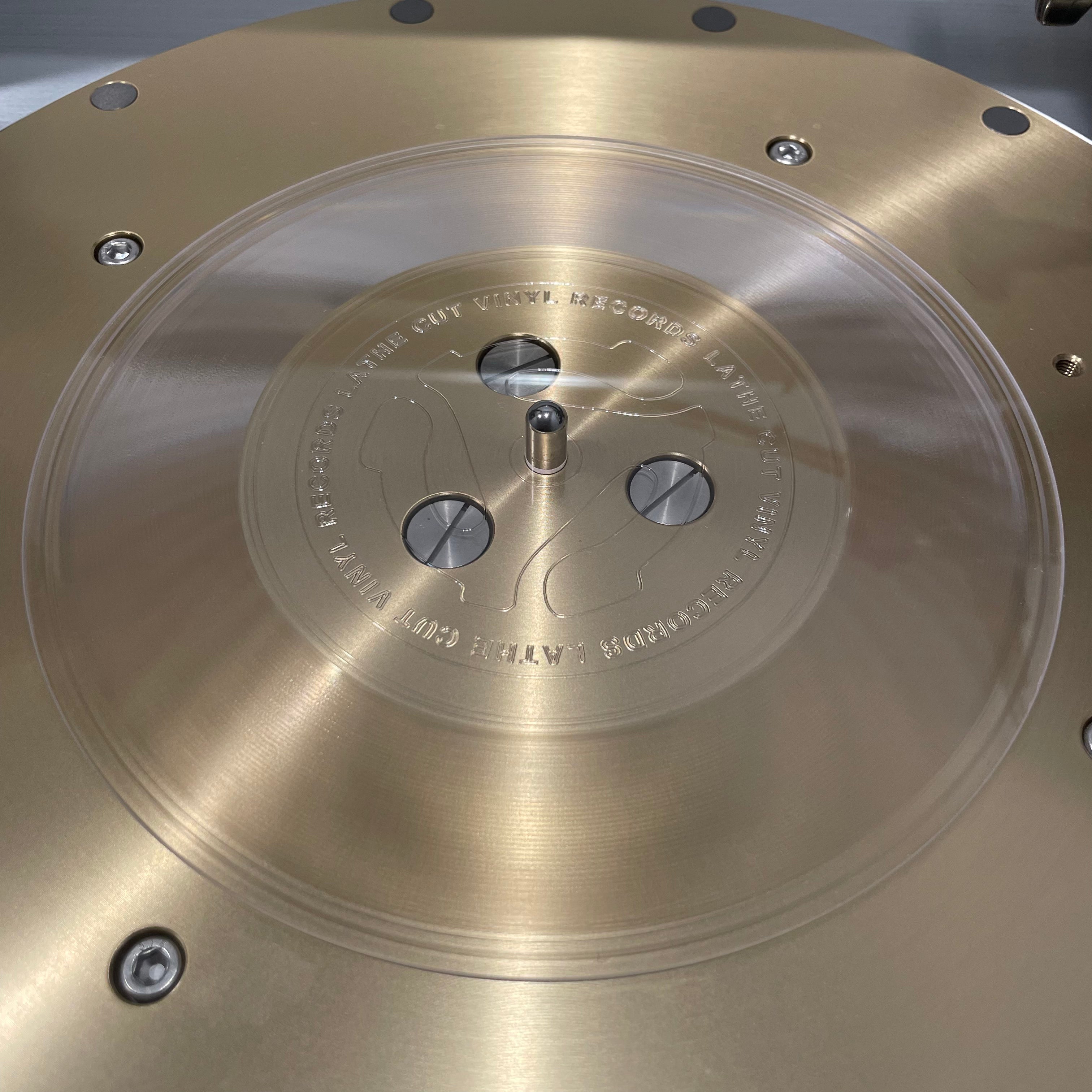Custom Engraved Vinyl Record Center Labels Lathe Cut Vinyl Records