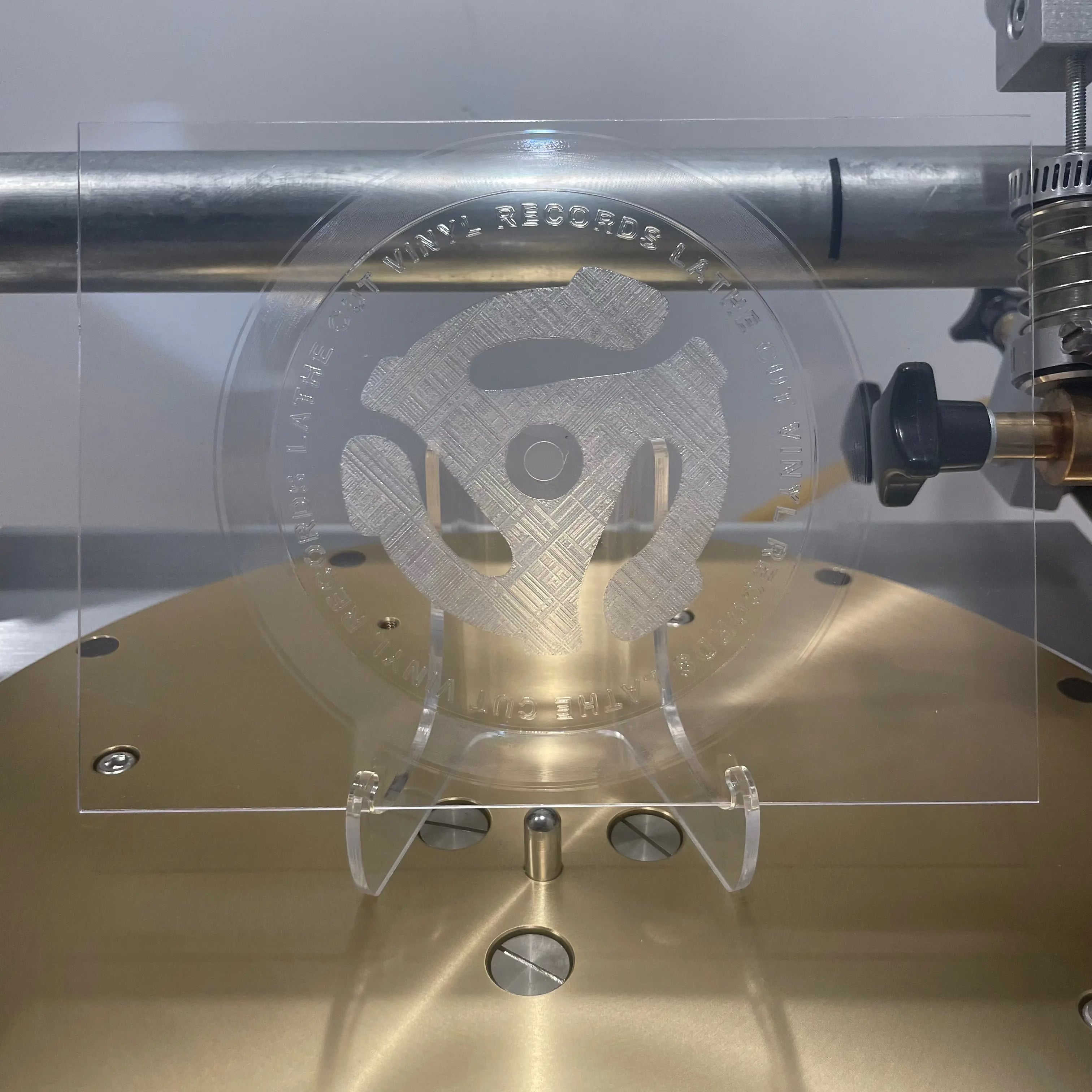 CUSTOM VINYL RECORD POSTCARD — ENGRAVED OR MUSIC-ONLY (DOUBLE-SIDED PRINTED BACKER) - Lathe Cut Vinyl Records