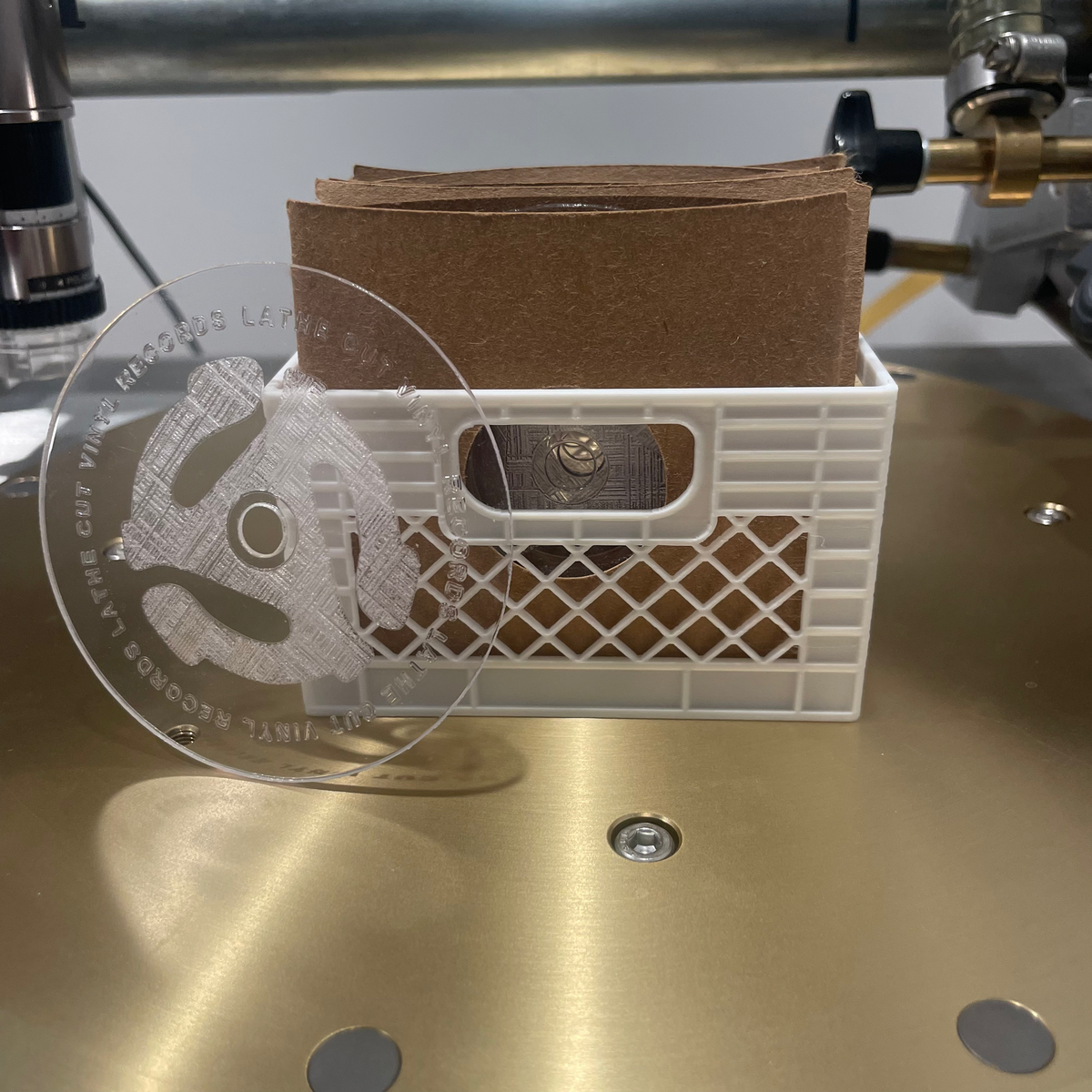 3″ Lathe Cut Vinyl Records – Mini Player Edition