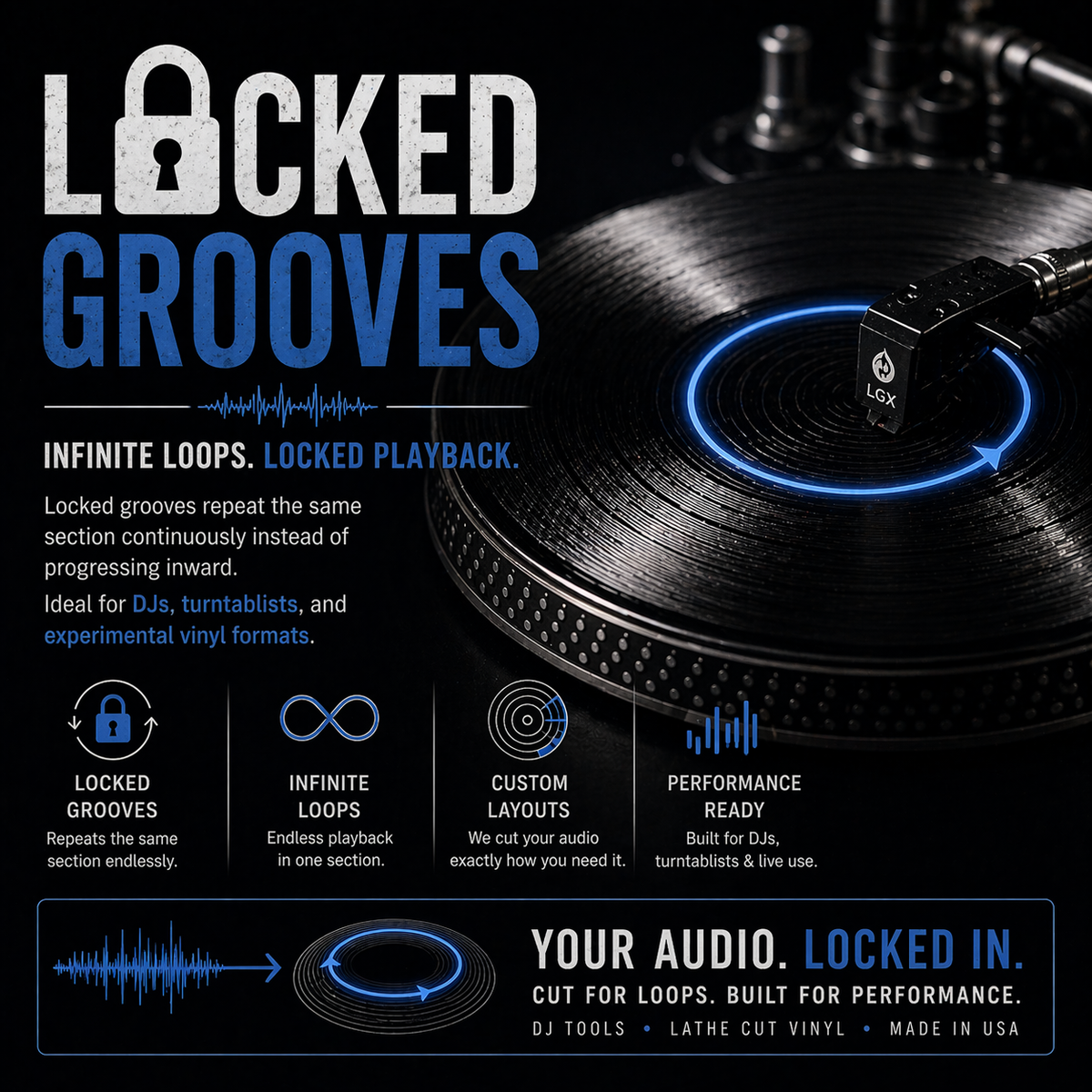 Locked Groove Lathe Cut Records