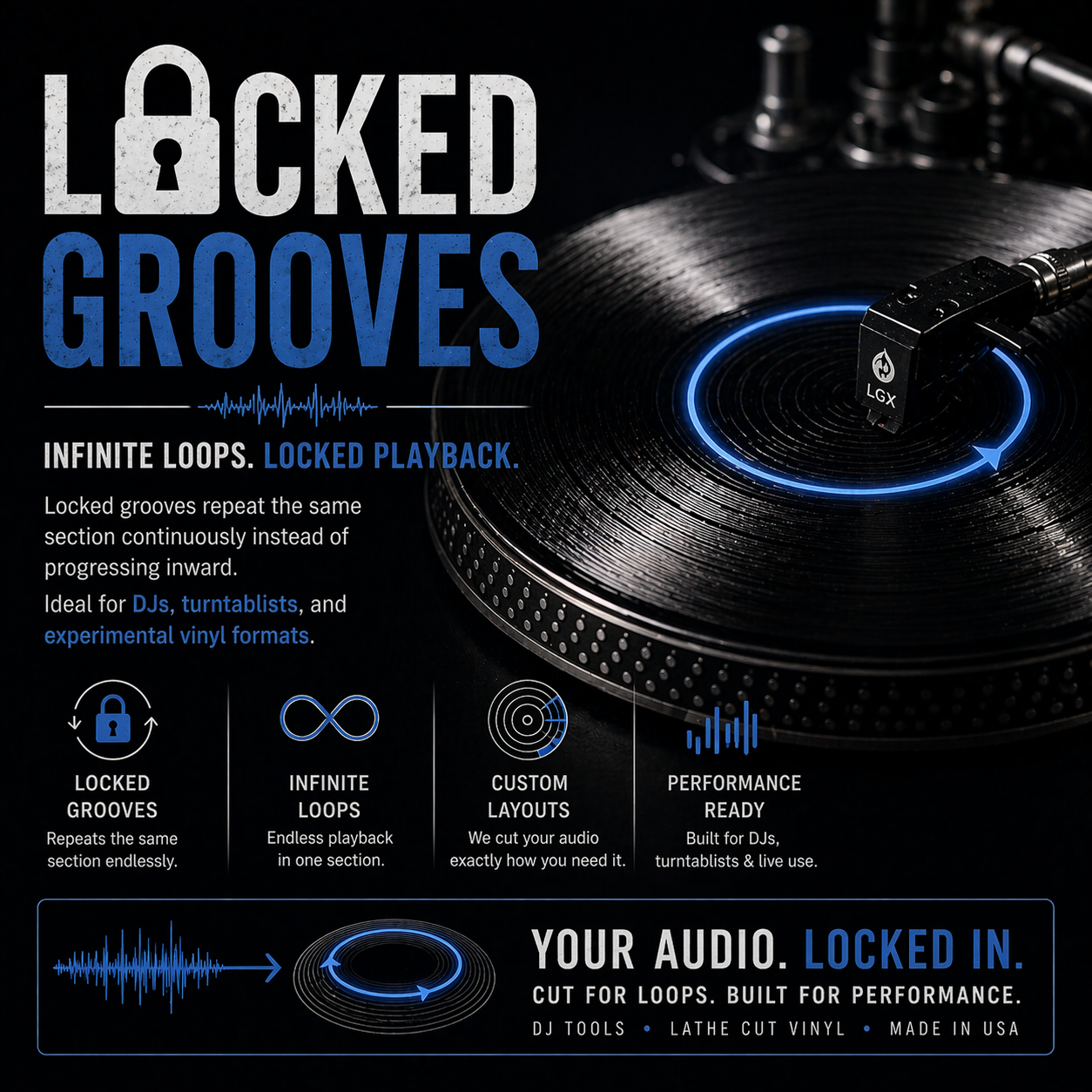 Locked Groove Lathe Cut Records