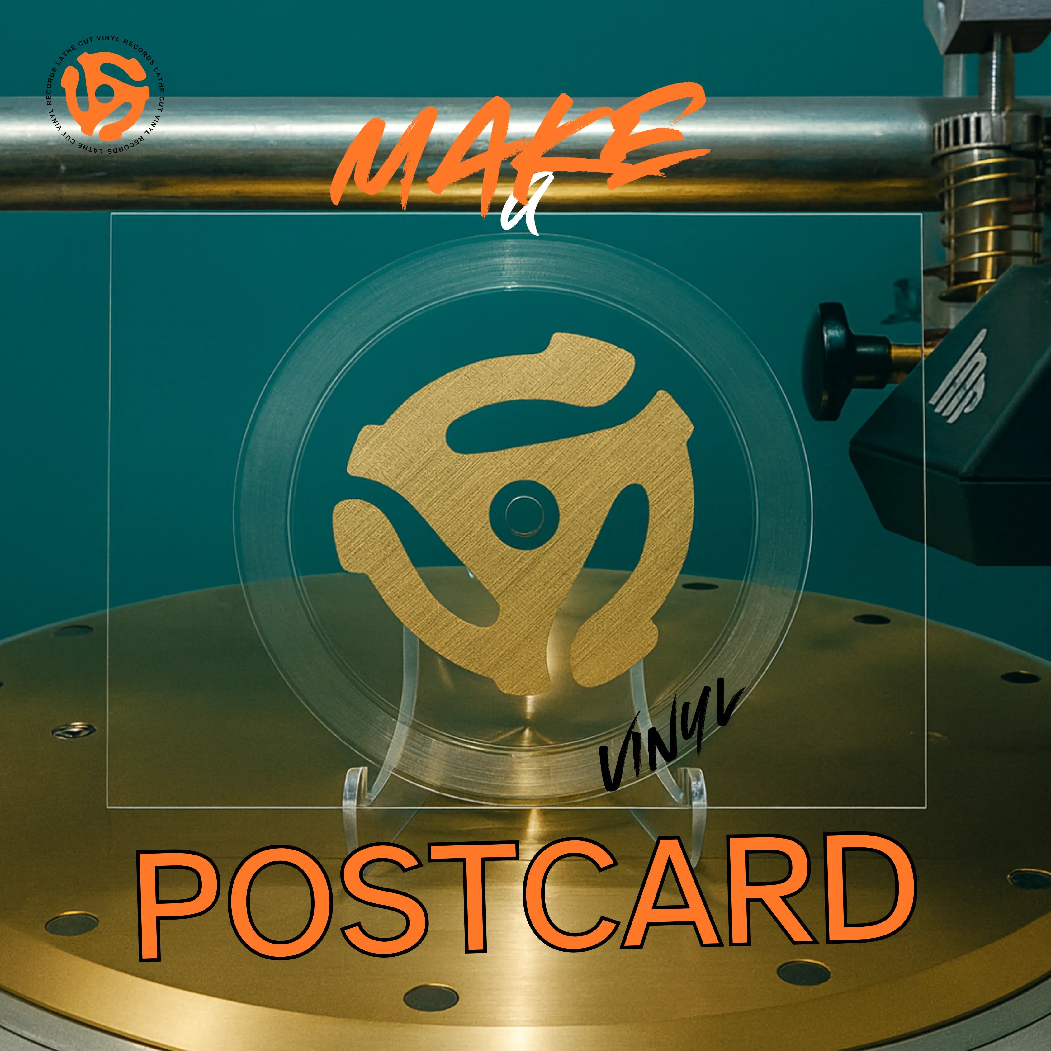 Make a Vinyl Record Postcard Lathe Cut Vinyl Records