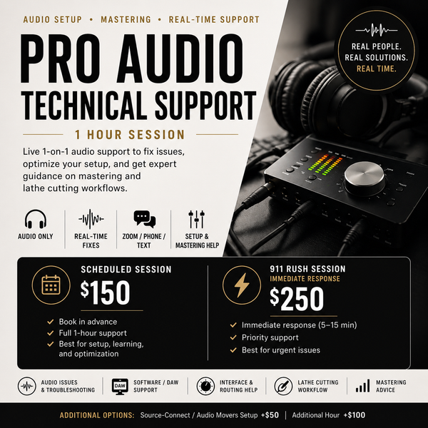 Pro Audio Technical Support — 1 Hour
