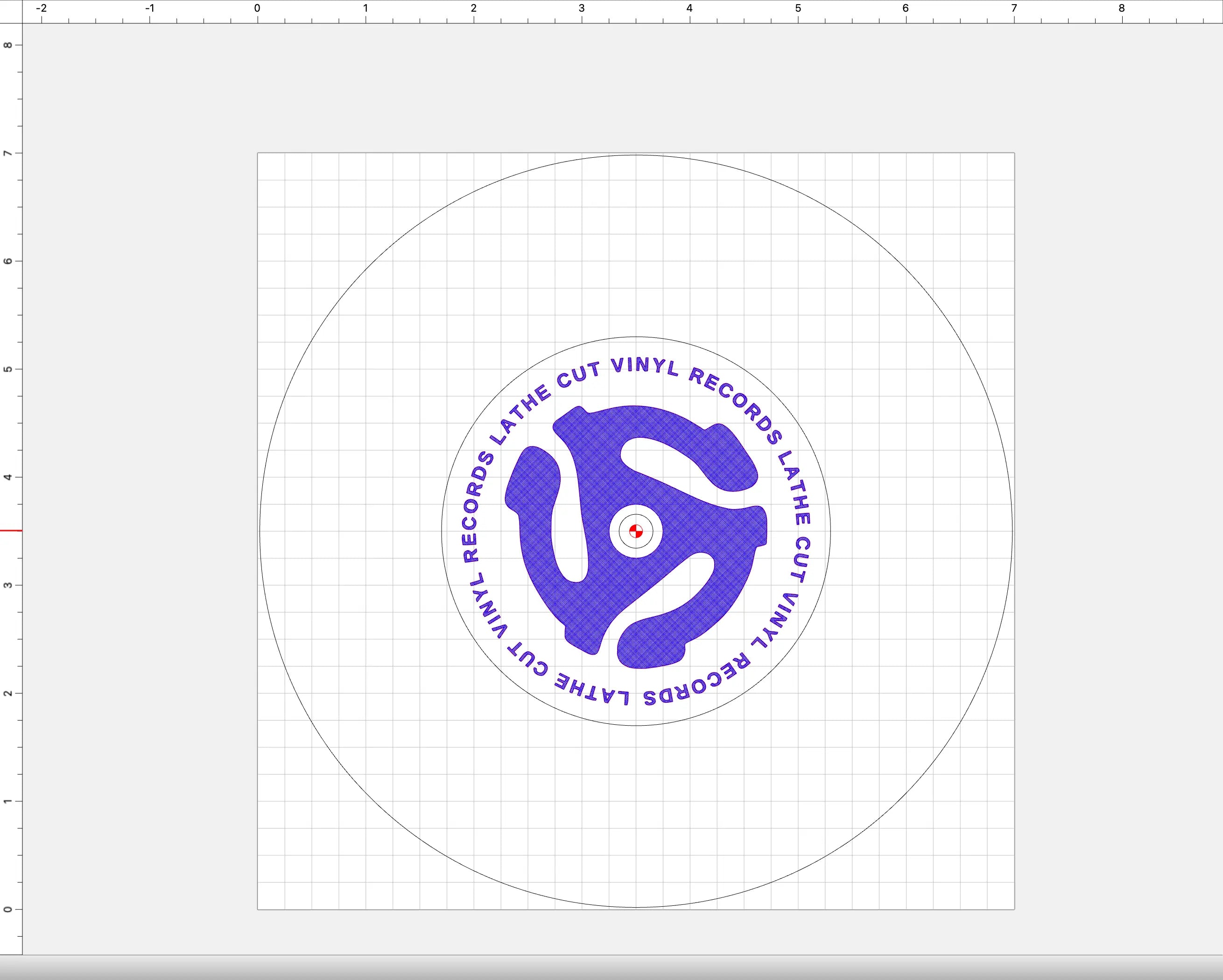Custom Engraved Vinyl Record Center Labels Lathe Cut Vinyl Records