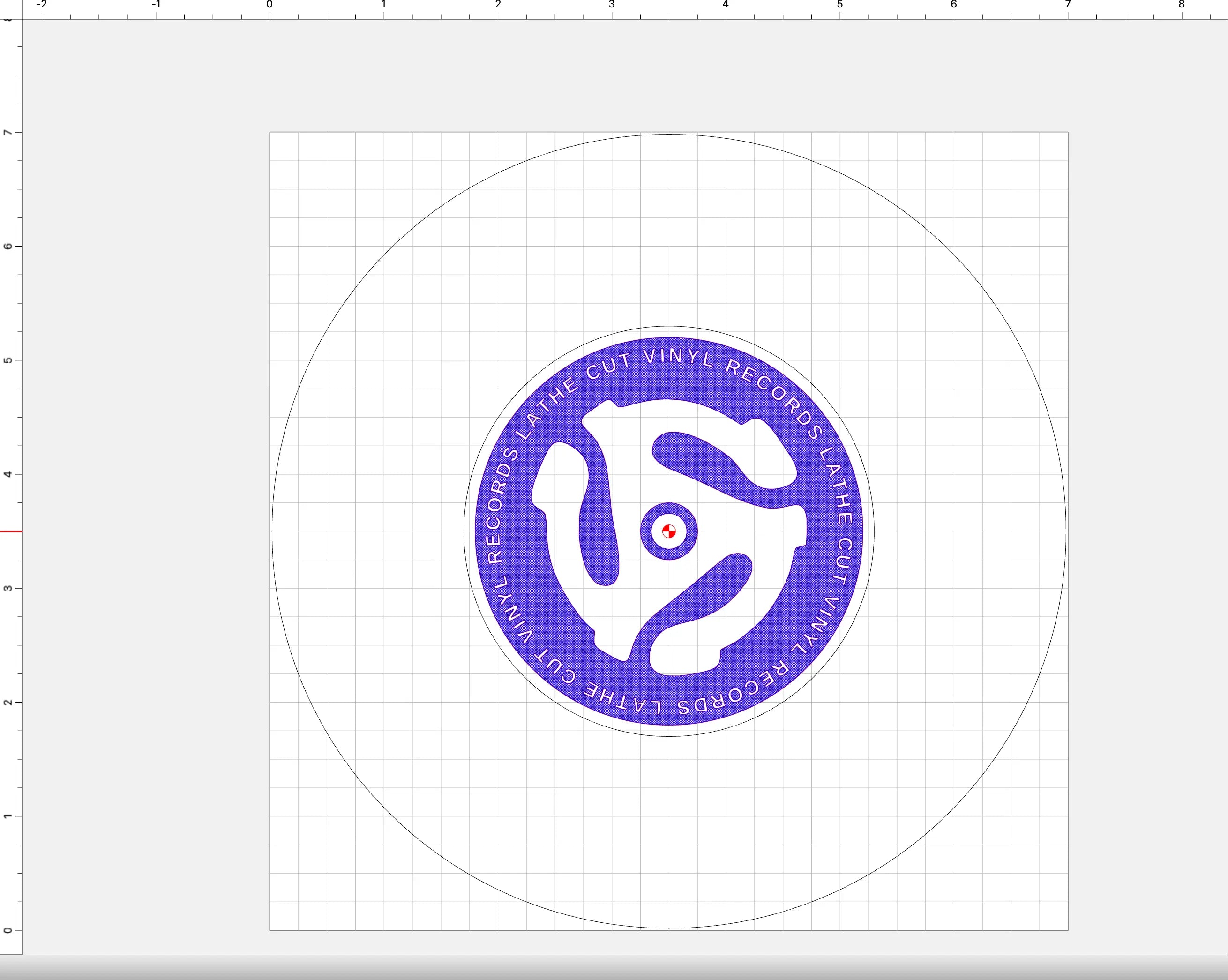 Custom Engraved Vinyl Record Center Labels Lathe Cut Vinyl Records